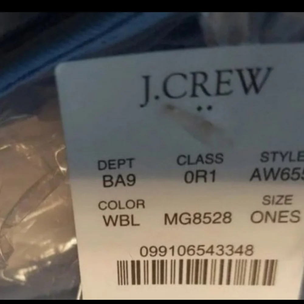 J.Crew Lighthouse Baseball Cap Hat Washed Organic Cotton Blue AW655 Adult BNWT